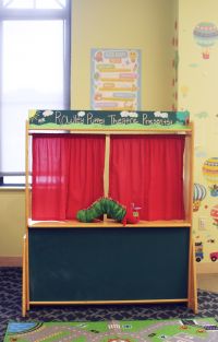 puppet theater in children's room